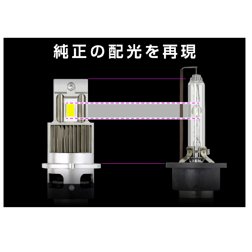 カシムラ HID LEDヘッドバルブ D4S/R 6500K NB208 2個入り - Image 7