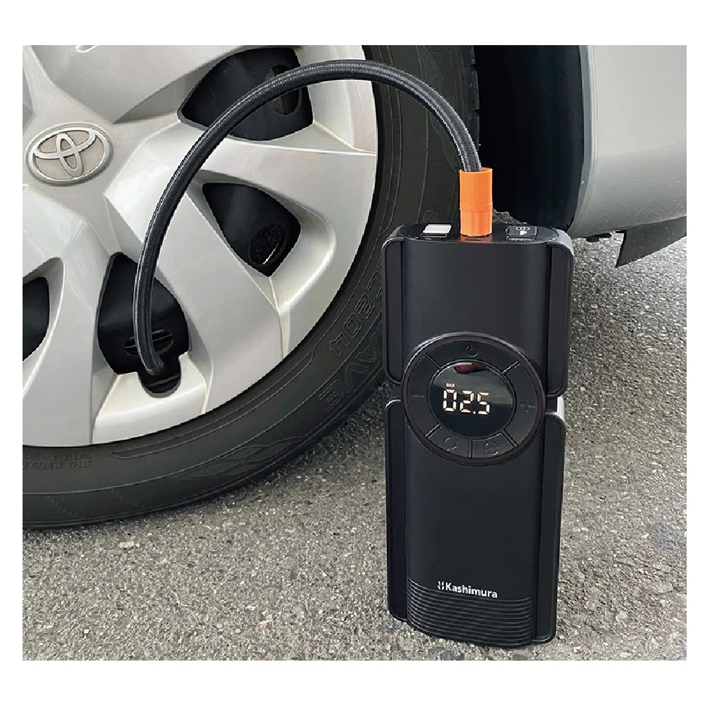 カシムラ 電動コンプレッサー付きジャンプスターター 8000mAh KD269 - Image 4