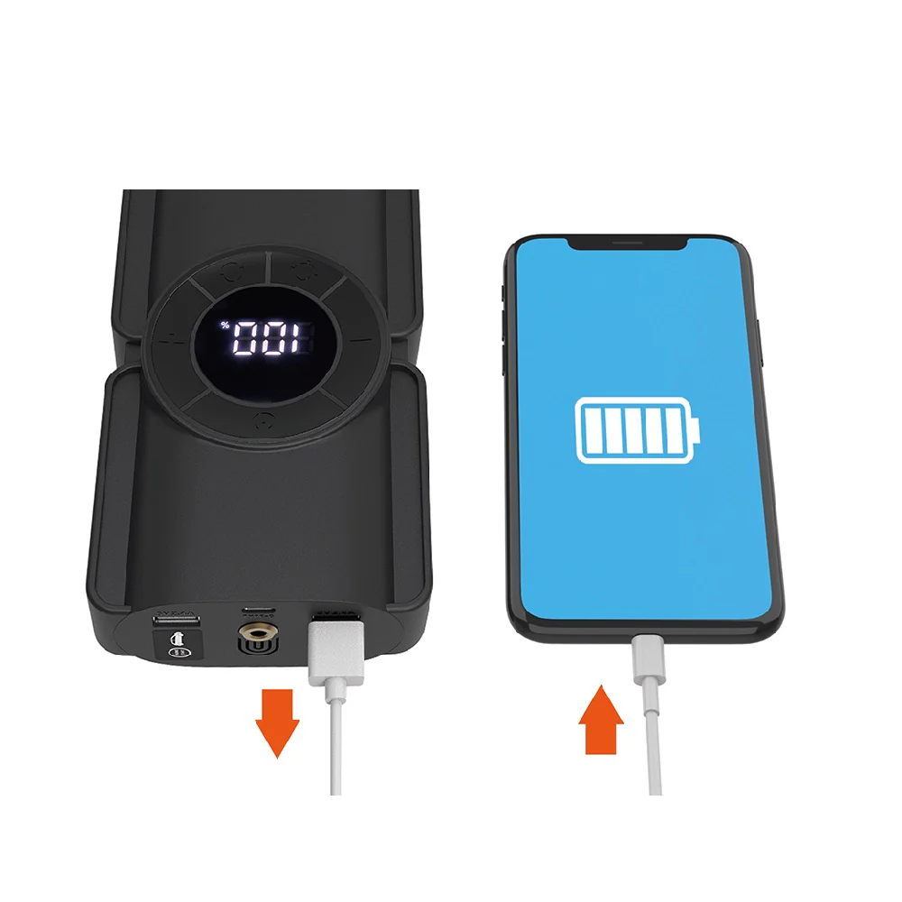 カシムラ 電動コンプレッサー付きジャンプスターター 8000mAh KD269 - Image 5