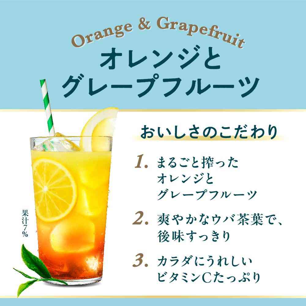 ◆キリン 午後の紅茶 FRUITS ＆ ICE TEA オレンジとグレープフルーツ 500ml - Image 4