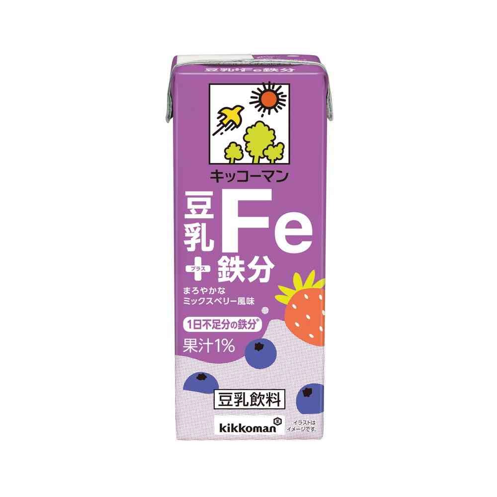 ◆キッコーマン 豆乳＋鉄分 200ml - Image 4