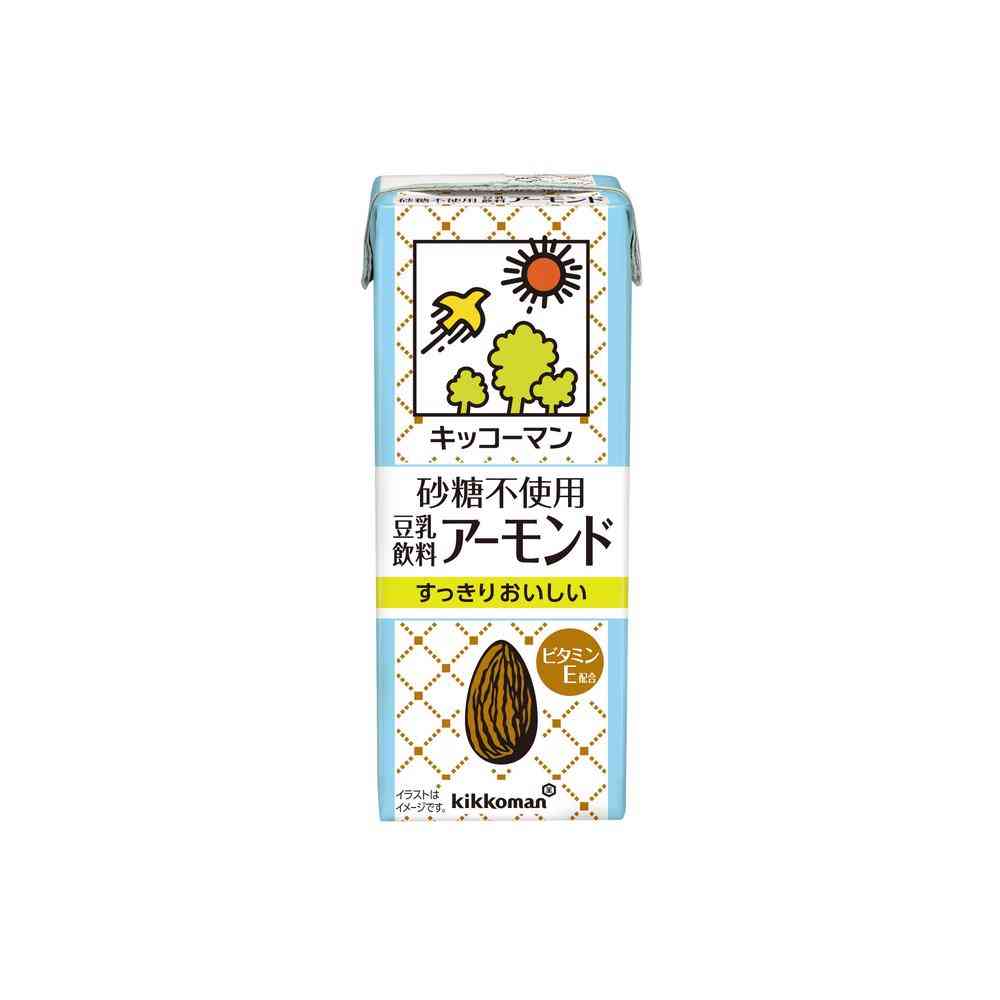 ◆キッコーマン 砂糖不使用 豆乳飲料 アーモンド 200ml - Image 3