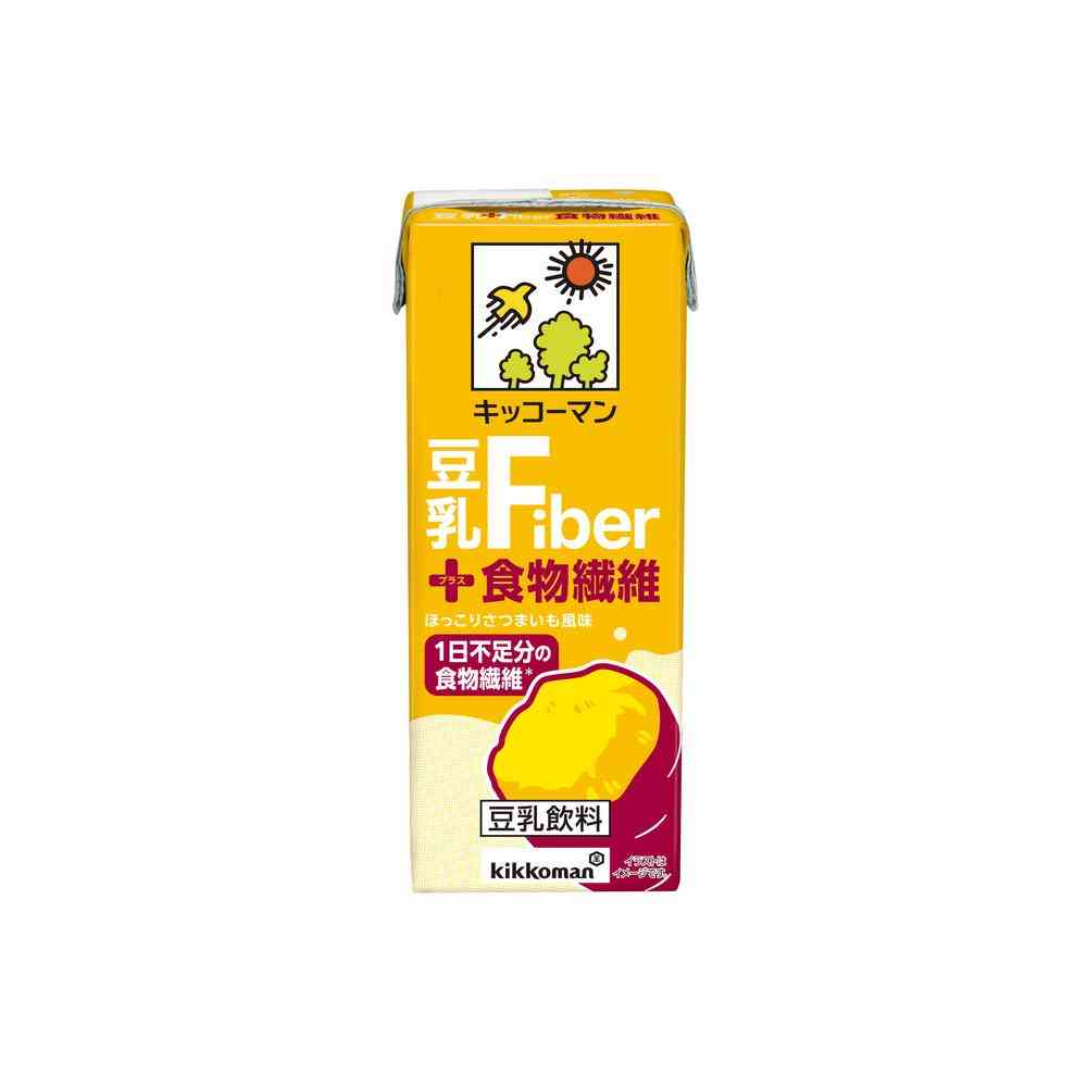 ◆キッコーマン 豆乳＋食物繊維 200ml - Image 3