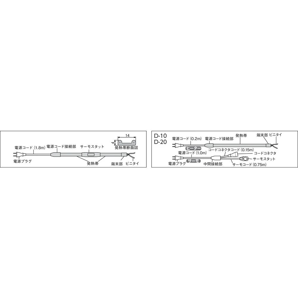 D4 八光 水道凍結防止ヒーター 【直送品】 返品・キャンセル・他商品と同時購入は不可 - Image 3