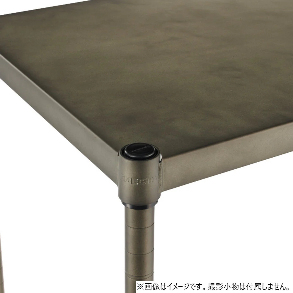 エレクター ベーシックシリーズ ヴィンテージエディション ソリッドシェルフ W600xD450mm シルバー B1824VSLD1 - Image 2