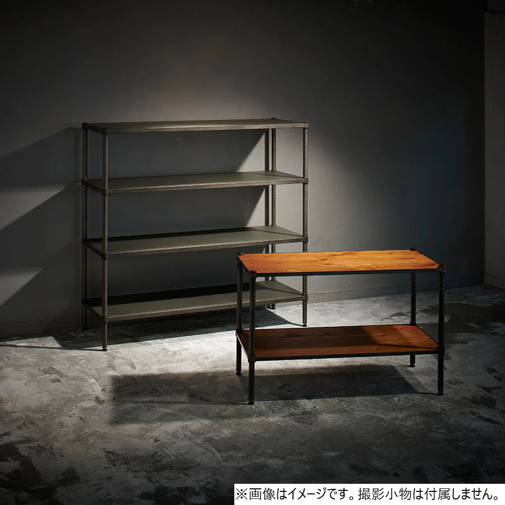 エレクター ベーシックシリーズ ヴィンテージエディション ソリッドシェルフ W600xD450mm シルバー B1824VSLD1 - Image 9