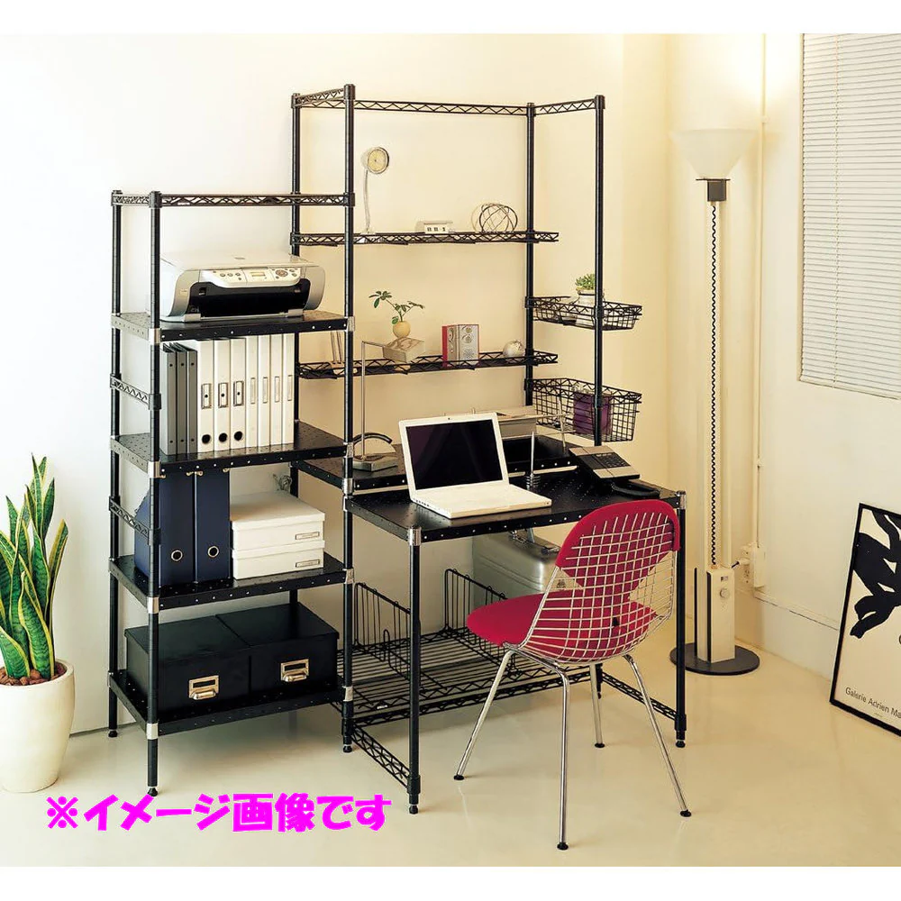 エレクター ベーシックシリーズ ハーフシェルフ 350mm用 クローム B714C - Image 4