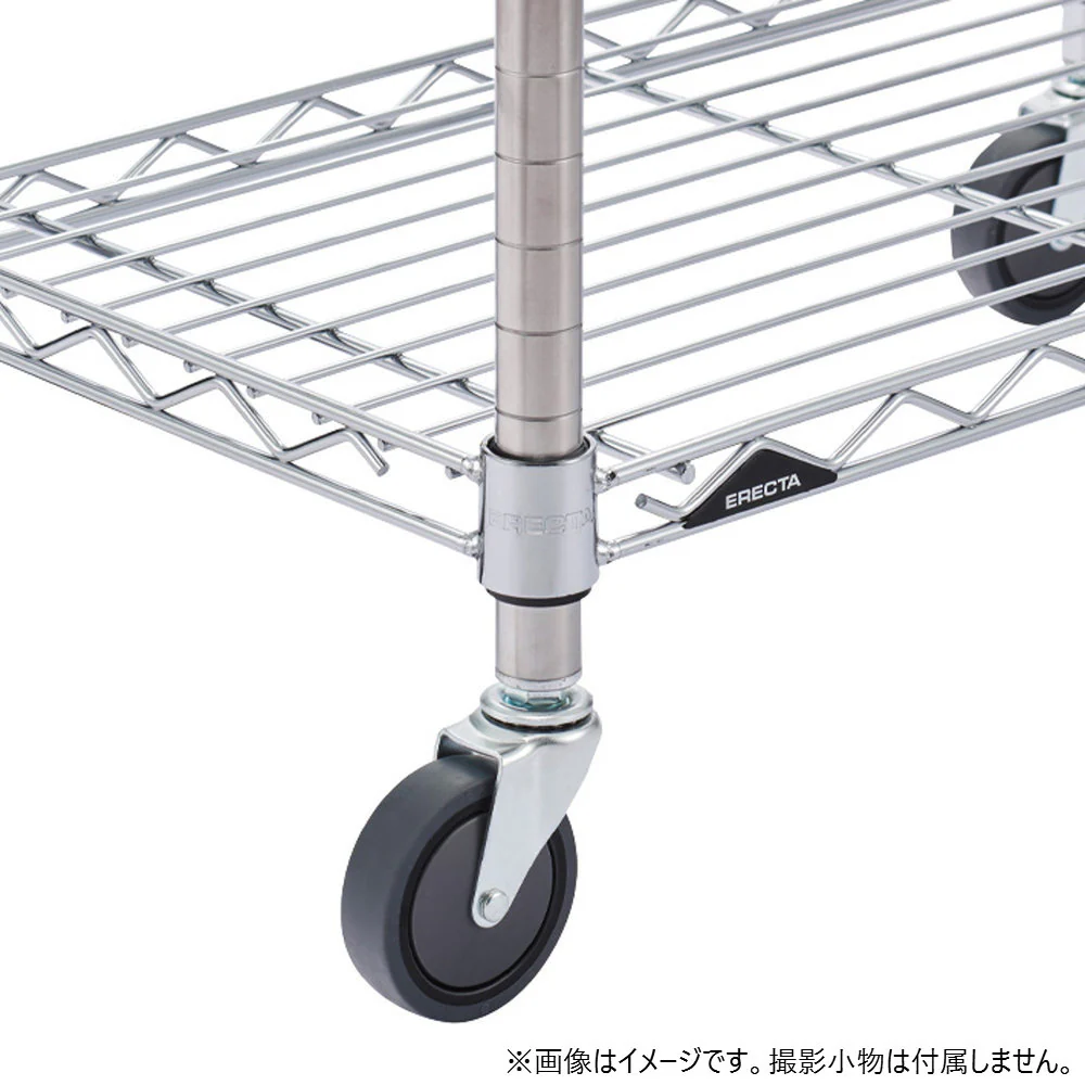 エレクター ベーシックシリーズ エラストマーキャスター 75mm BDR75 2個入 - Image 3