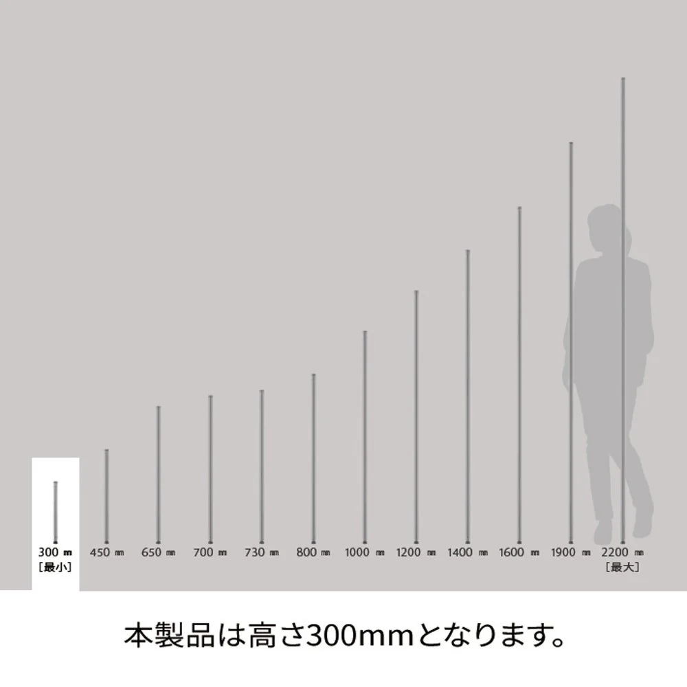 エレクター ベーシックシリーズ ポール 300mm ステンレス B12PS2 2本入 - Image 6