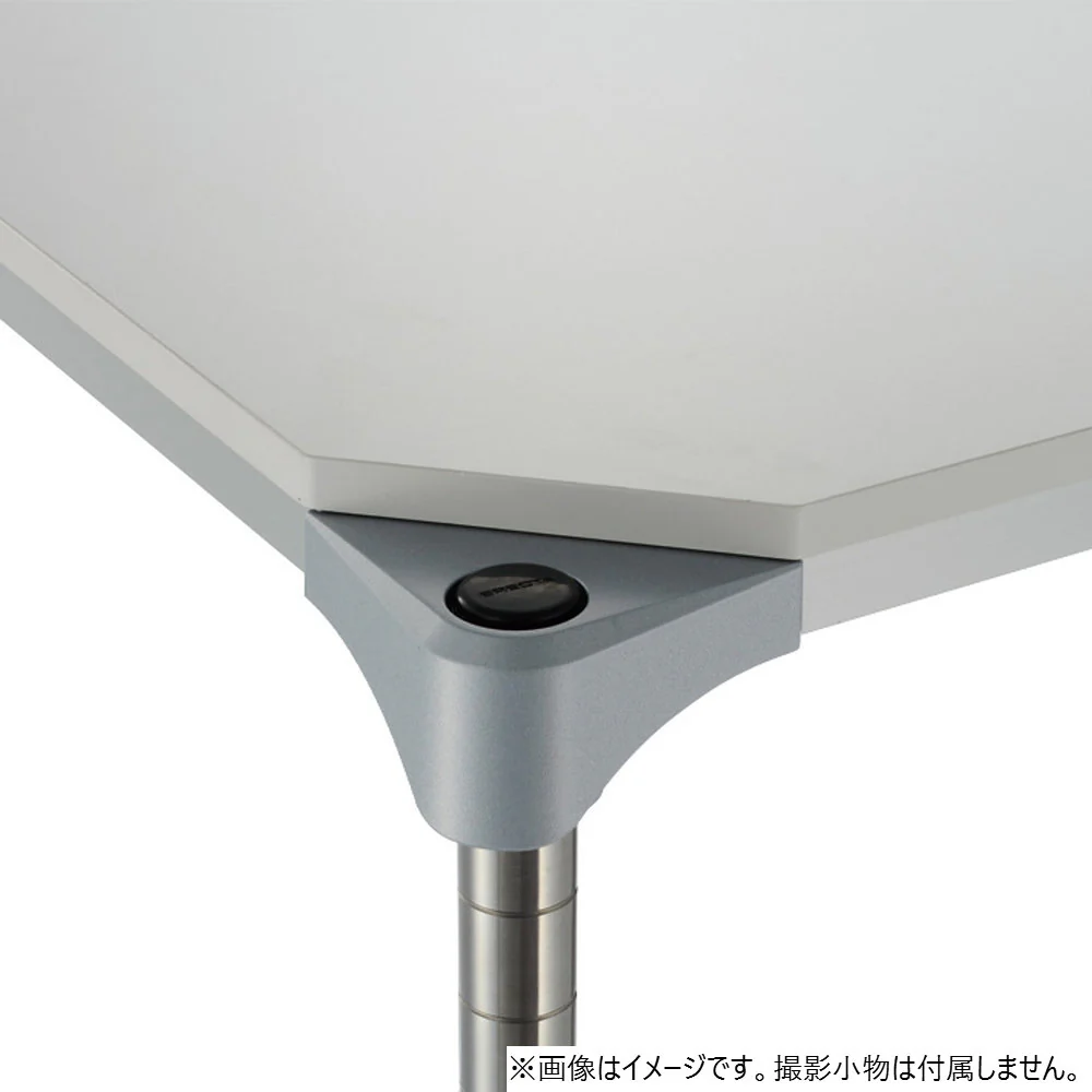 エレクター ベーシックシリーズウッドシェルフ W600xD450mm ホワイトウッド シルバーフレーム 棚用 B1824MWHS1 - Image 6