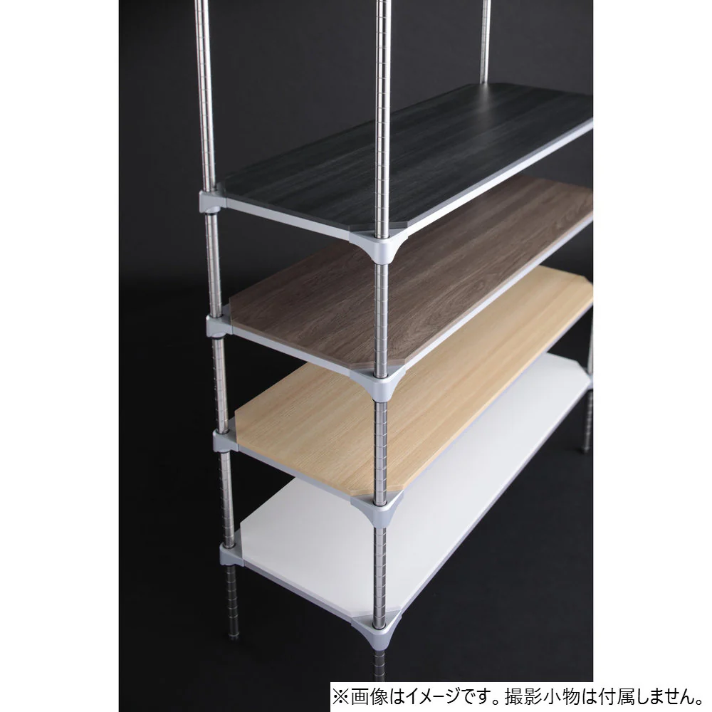エレクター ベーシックシリーズウッドシェルフ W600xD450mm ナチュラルウッド ホワイトフレーム 棚用 B1824MNW1 - Image 10