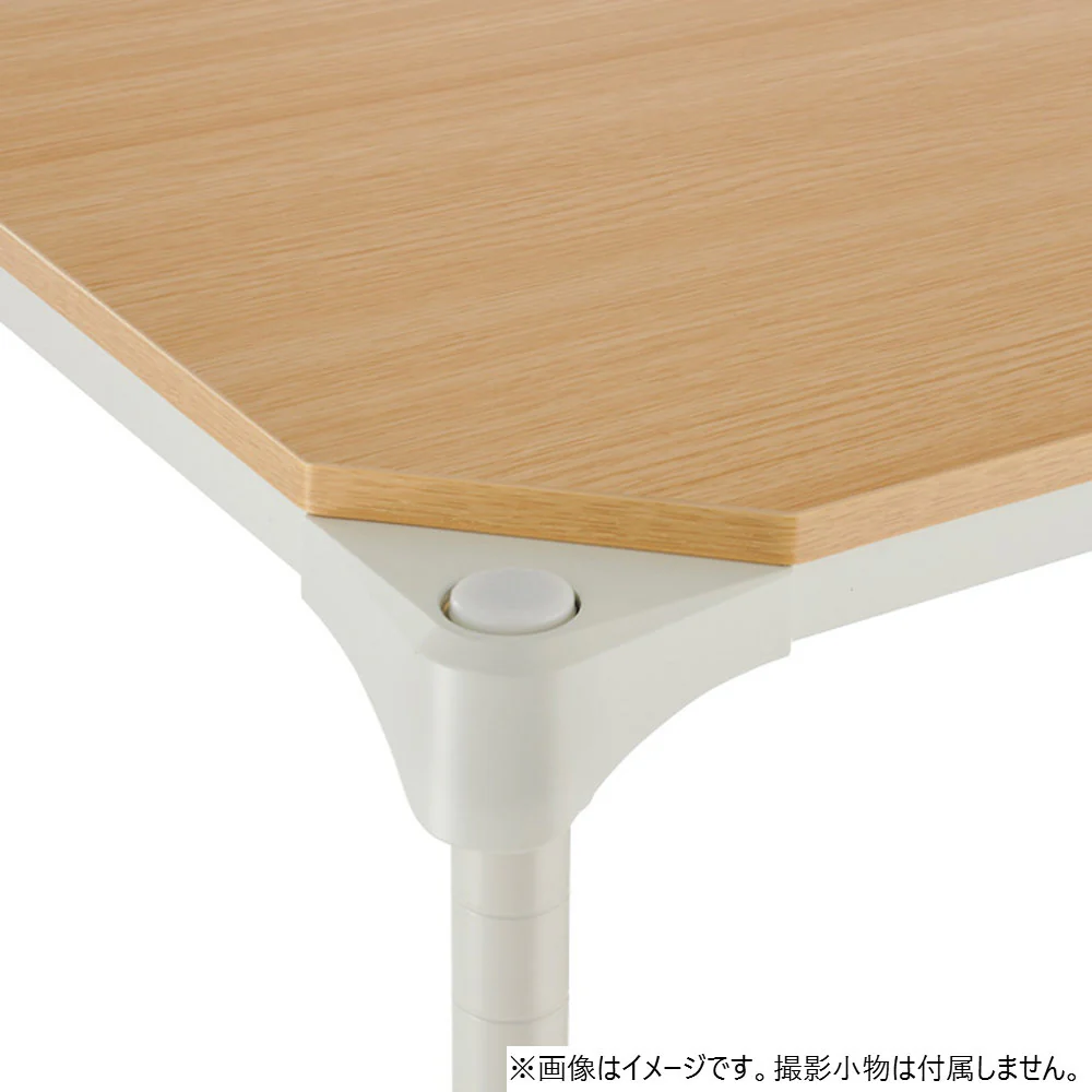 エレクター ベーシックシリーズウッドシェルフ W600xD450mm ナチュラルウッド ホワイトフレーム 棚用 B1824MNW1 - Image 4