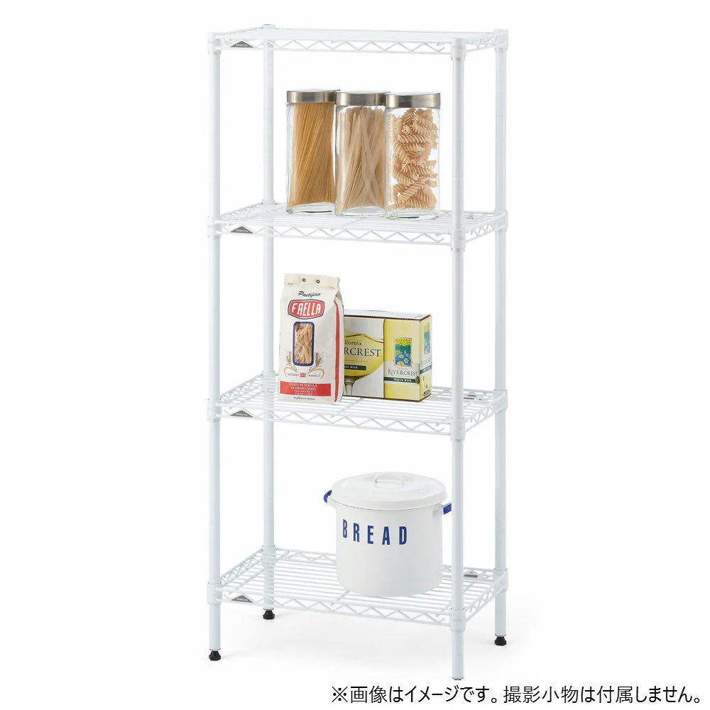 エレクター ベーシックシリーズ ワイヤーシェルフ W900xD350mm ホワイト B1436W1 - Image 4