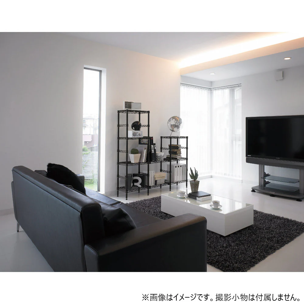 エレクター ベーシックシリーズ ワイヤーシェルフ W600xD450mm ブラック B1824B1 - Image 3