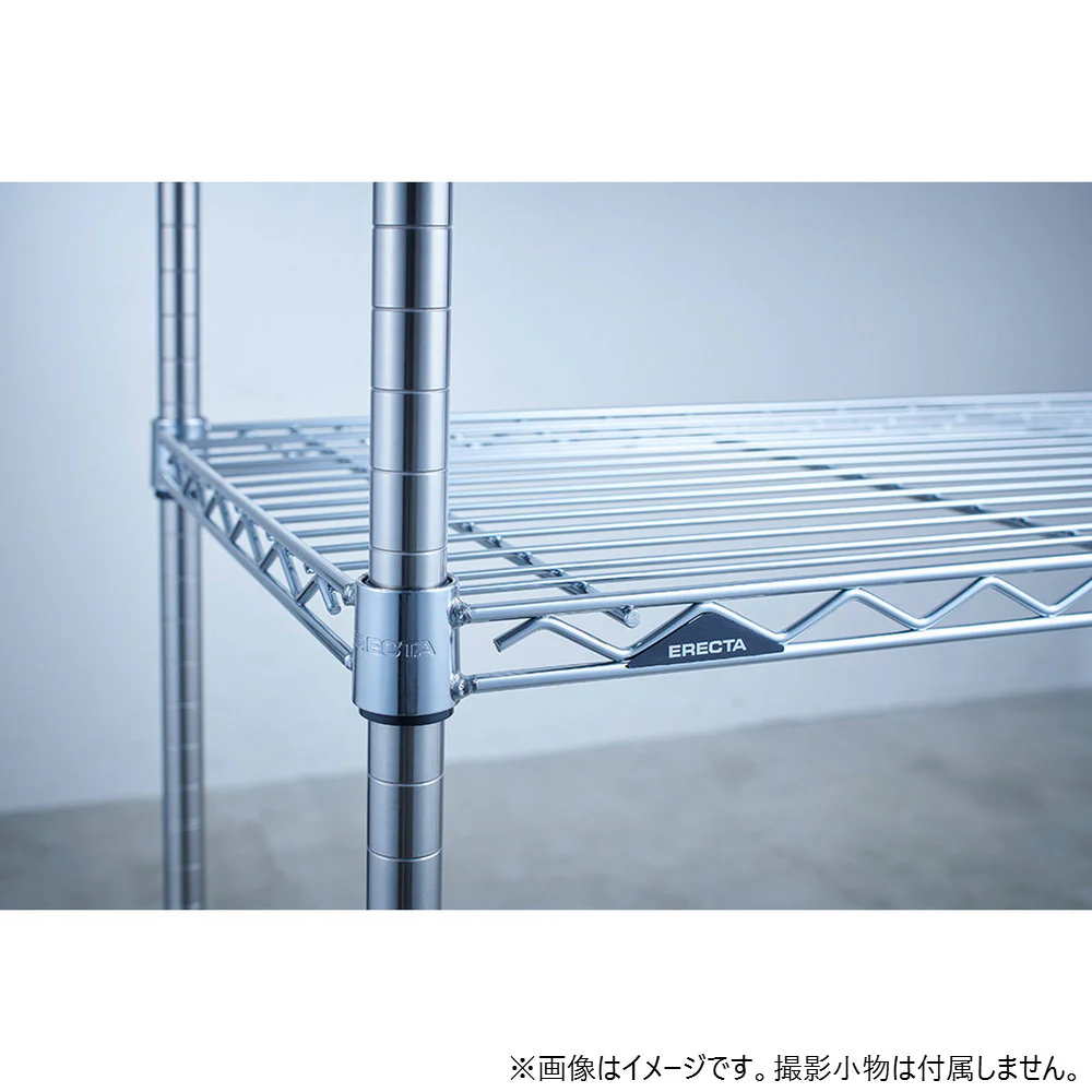 エレクター ベーシックシリーズ ワイヤーシェルフ W750xD450mm クローム B1830C1 - Image 7
