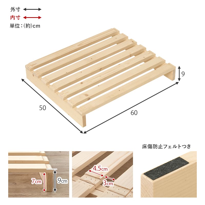 パレットベッド専用 追加床板2枚組 WB-7720SD2 【直送品】 返品・キャンセル・他商品と同時購入は不可 - Image 7