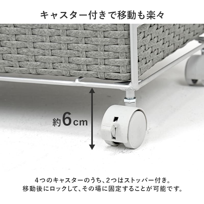 ランドリー 幅65cm RAN-2458GY 【直送品】 返品・キャンセル・他商品と同時購入は不可 - Image 8