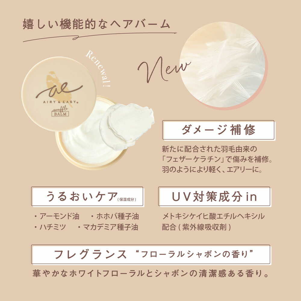 コスメテックスローランド エアリー&イージー スフレヘアバームN 50g - Image 5