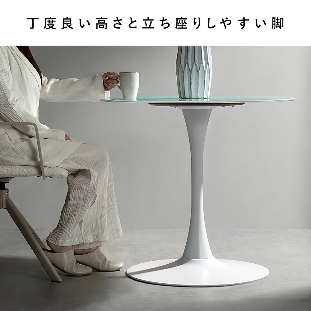 ダイニングテーブル リヴェル DNT-8082 ホワイト 組立必要 【直送品】 返品・キャンセル・他商品と同時購入は不可 - Image 10