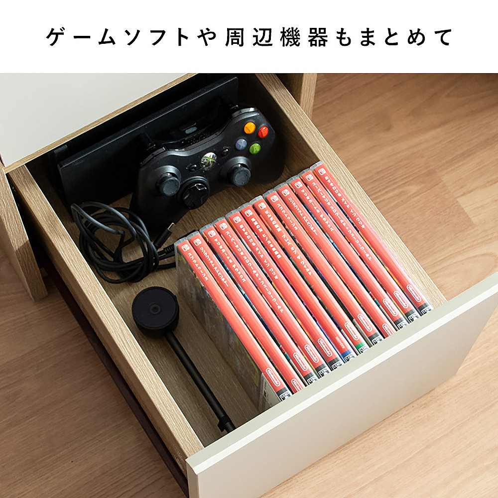 ゲーム機ワゴン レガボ GRK-008R ホワイト  組立必要 【直送品】 返品・キャンセル・他商品と同時購入は不可 - Image 8