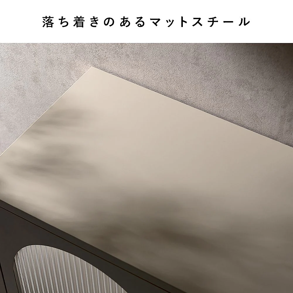 ガラスキャビネット ムーン CBN-1100 ベージュ 組立必要【直送品】 返品・キャンセル・他商品と同時購入は不可 - Image 6