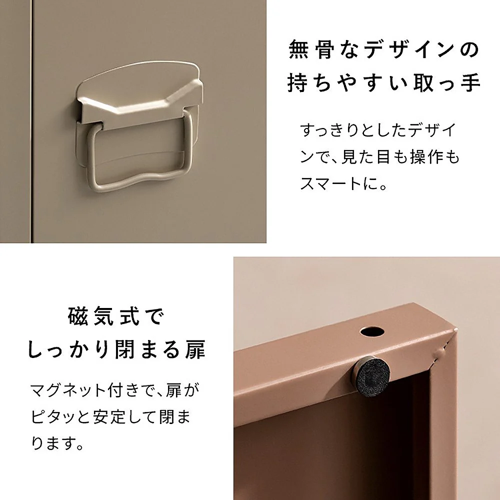 ロッカー ムーン LC-1375 コーラルピンク 組立必要【直送品】 返品・キャンセル・他商品と同時購入は不可 - Image 9