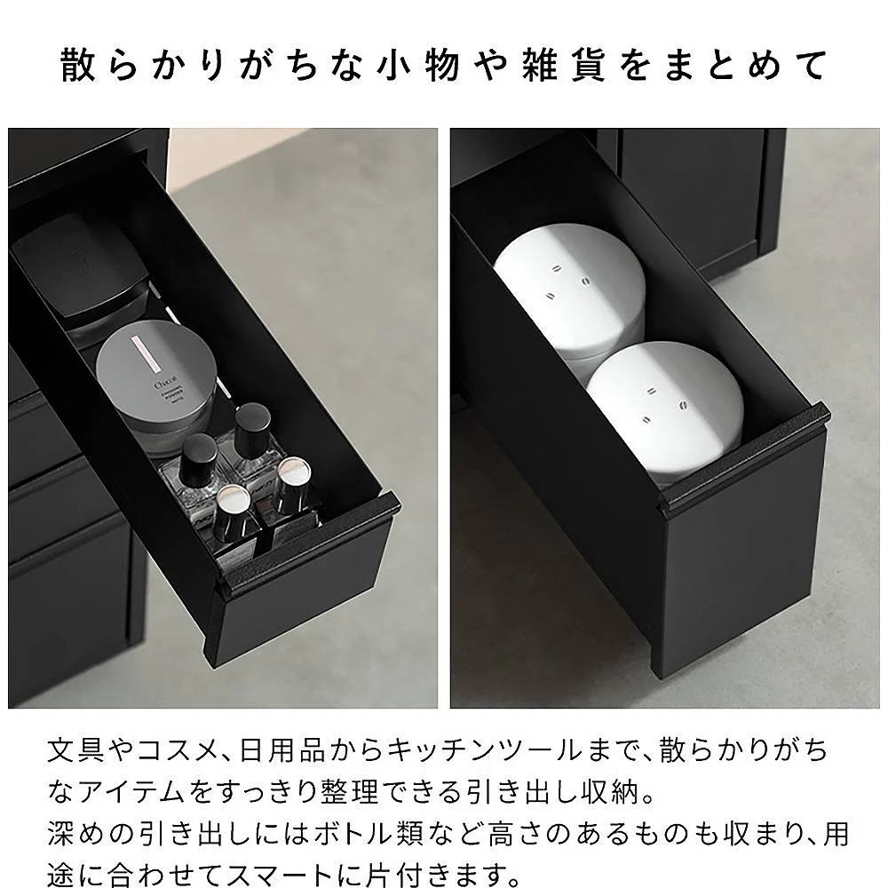 ドロワーキャビネット ムーン DCB-10D ホワイト 組立必要【直送品】 返品・キャンセル・他商品と同時購入は不可 - Image 5