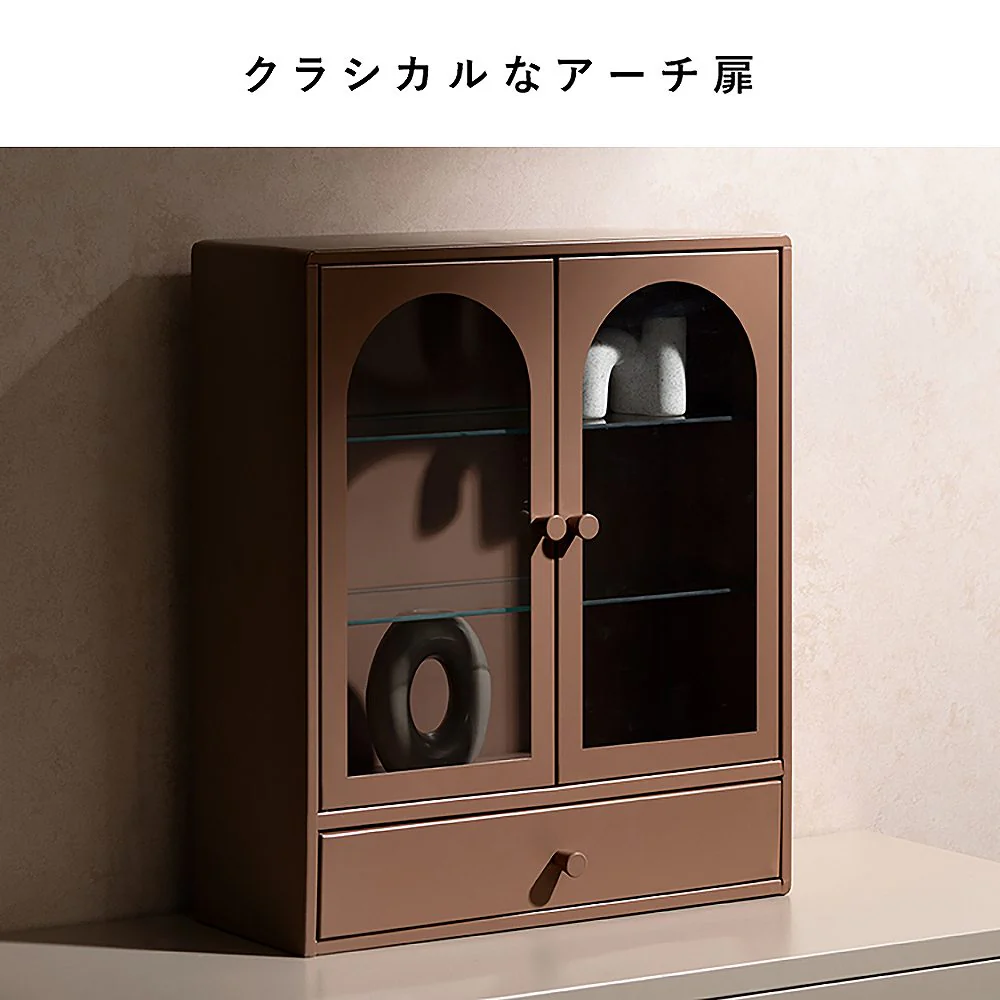 ディスプレイケース ムーン DSP-470 コーラルピンク 組立必要【直送品】 返品・キャンセル・他商品と同時購入は不可 - Image 4