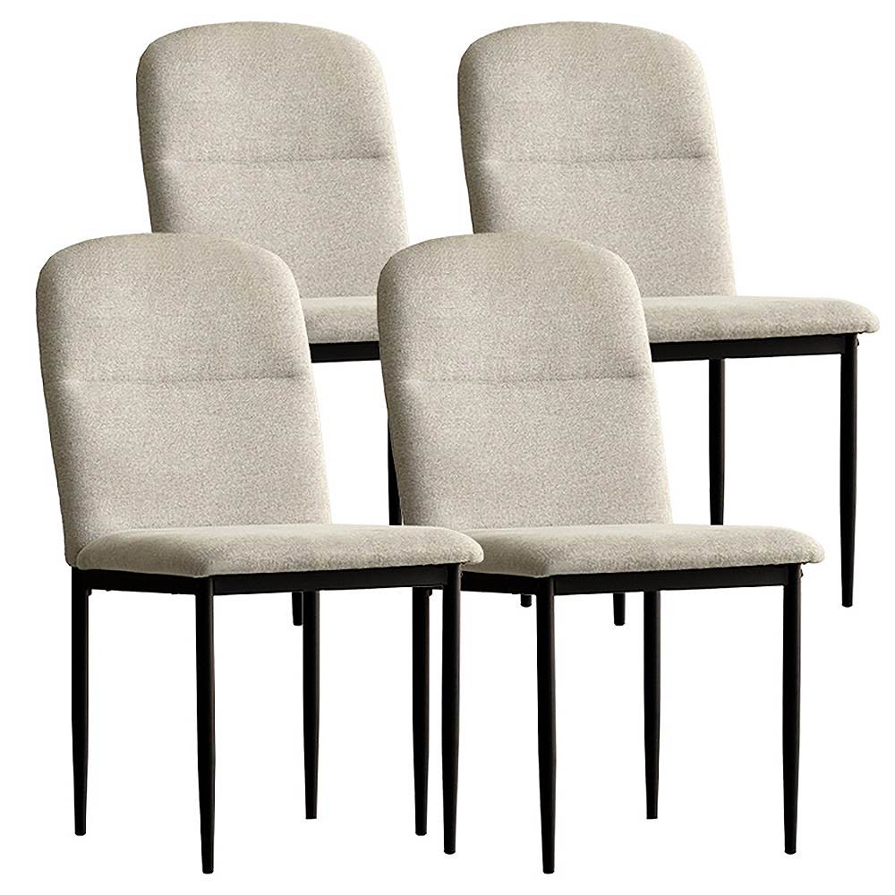 ダイニングチェア パノーラ4脚入 CH-N5787-4 ベージュ 組立必要 【直送品】 返品・キャンセル・他商品と同時購入は不可