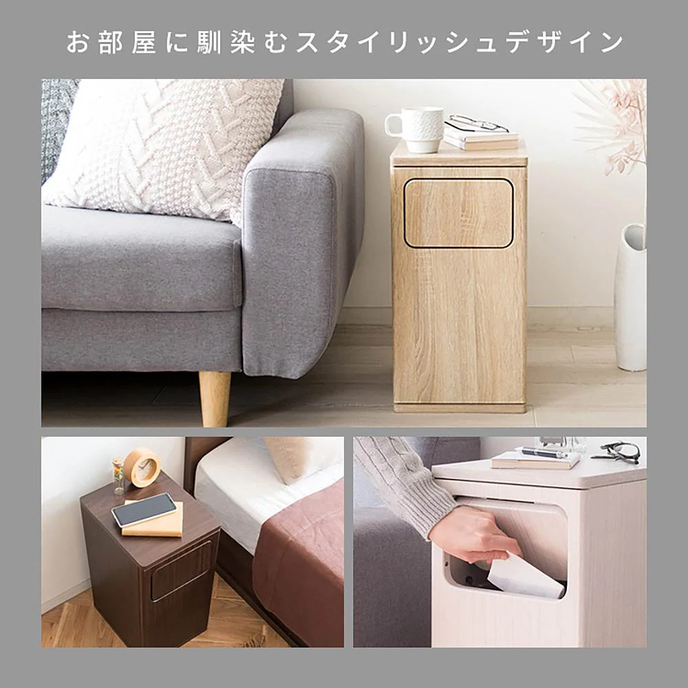 ダストボックス エンプロー DB-480R 大理石柄ホワイト 組立必要【直送品】 返品・キャンセル・他商品と同時購入は不可 - Image 4