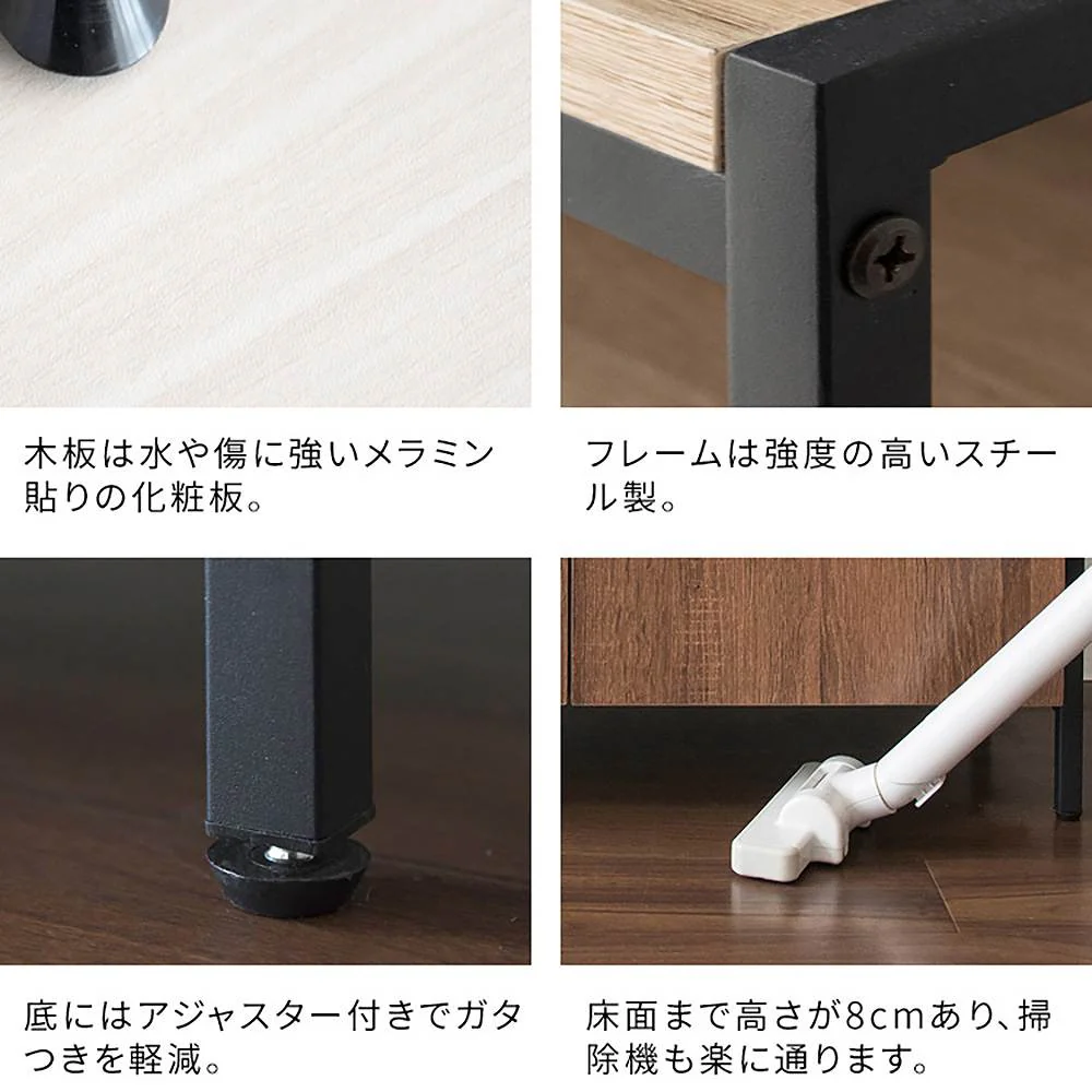 キャビネットテレビ台 アルティオ TV-801 ホワイトホワイト 組立必要 【直送品】 返品・キャンセル・他商品と同時購入は不可 - Image 10