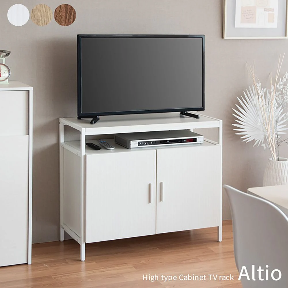 キャビネットテレビ台 アルティオ TV-801 ホワイトホワイト 組立必要 【直送品】 返品・キャンセル・他商品と同時購入は不可 - Image 2