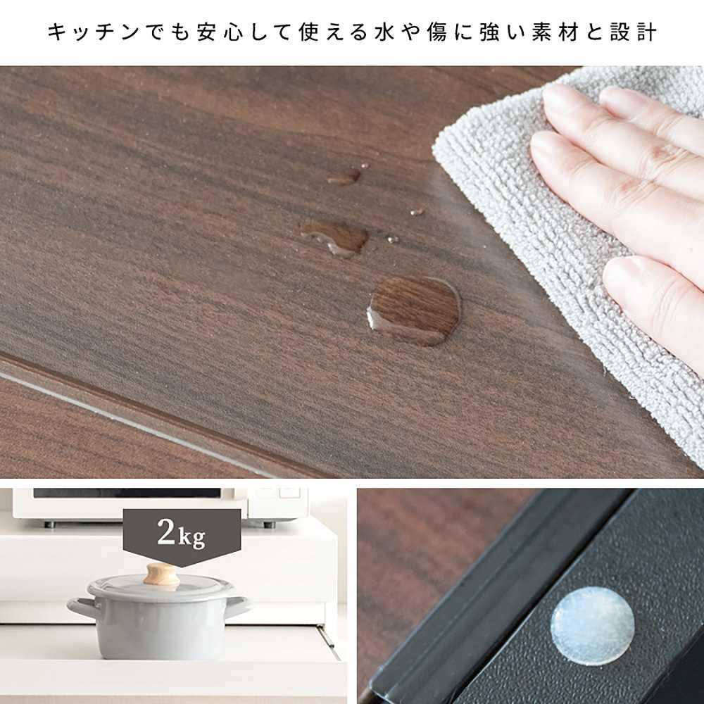 レンジ下トレー アベニール 大理石柄 TY-004 DGY 【直送品】 返品・キャンセル・他商品と同時購入は不可 - Image 9