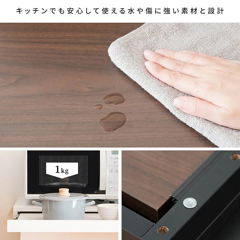 レンジ下トレー アベニール 大理石柄 TY-001 DWH 【直送品】 返品・キャンセル・他商品と同時購入は不可 - Image 9