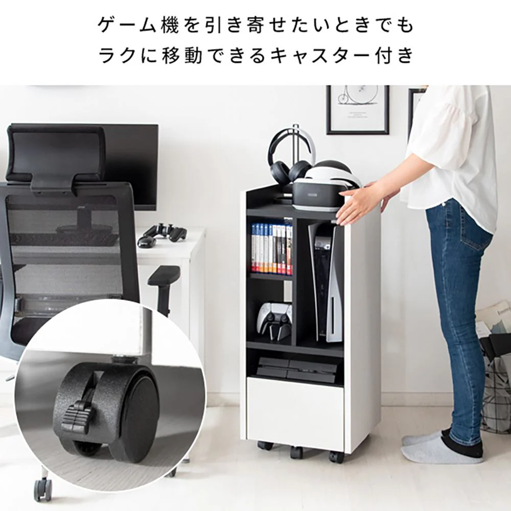 ゲーム機ラック『REGABO』GRK-001 BK 組立必要【直送品】 返品・キャンセル・他商品と同時購入は不可 - Image 10