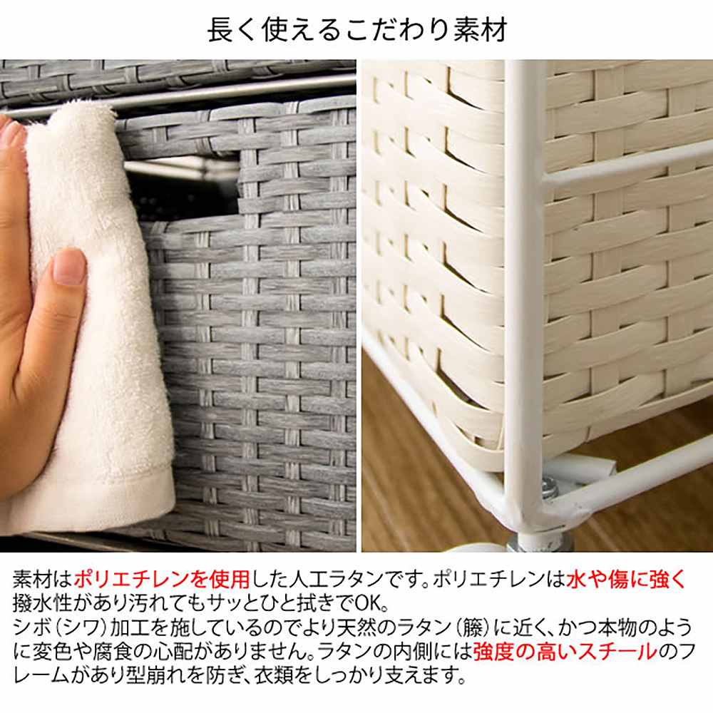ランドリーチェスト ディアリオ RB-360 BL【直送品】 返品・キャンセル・他商品と同時購入は不可 - Image 3