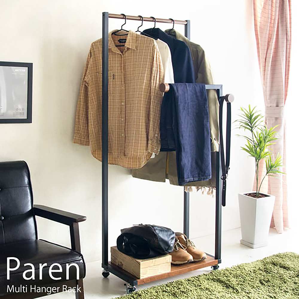 ハンガーラック Paren（パレン）HS-620R BK 組立必要【直送品】 返品・キャンセル・他商品と同時購入は不可 - Image 2
