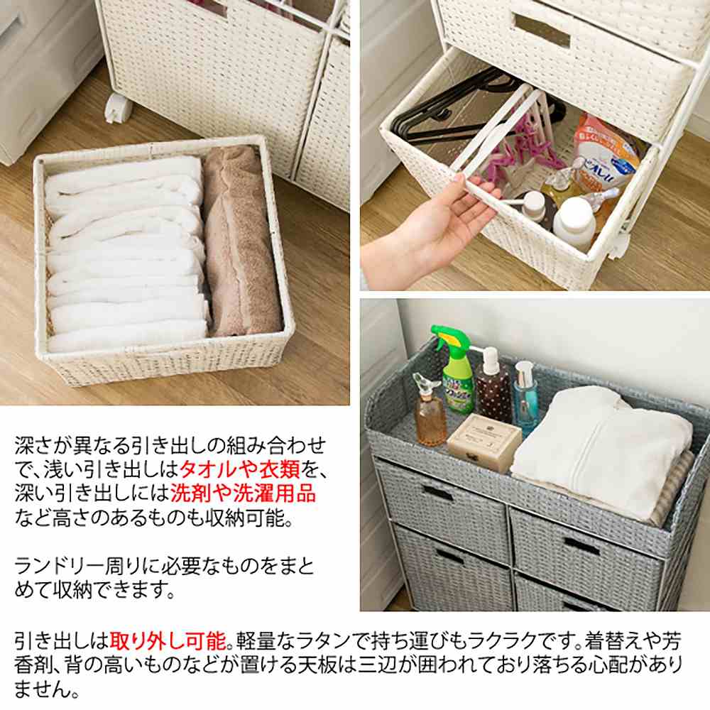 ランドリーチェスト ディアリオ RB-358 BL【直送品】 返品・キャンセル・他商品と同時購入は不可 - Image 6