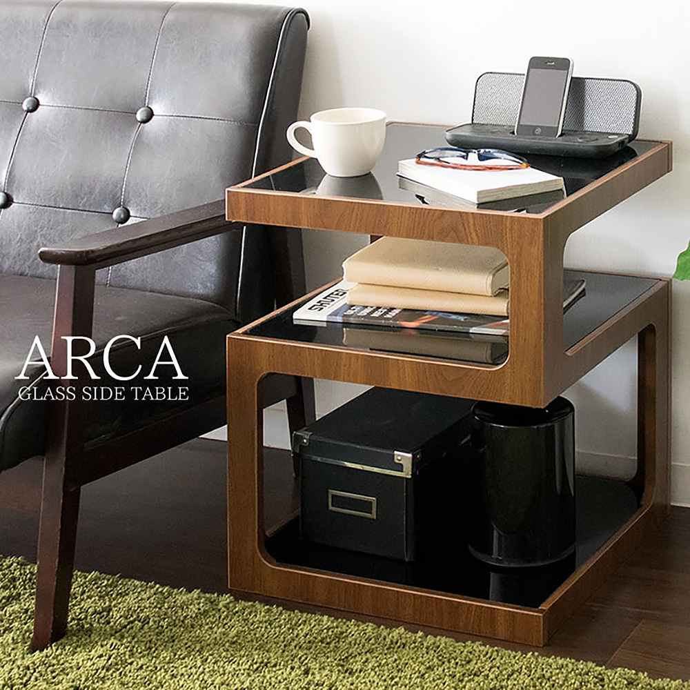サイドテーブル アルカ ST-403 BR 組立必要【直送品】 返品・キャンセル・他商品と同時購入は不可 - Image 2