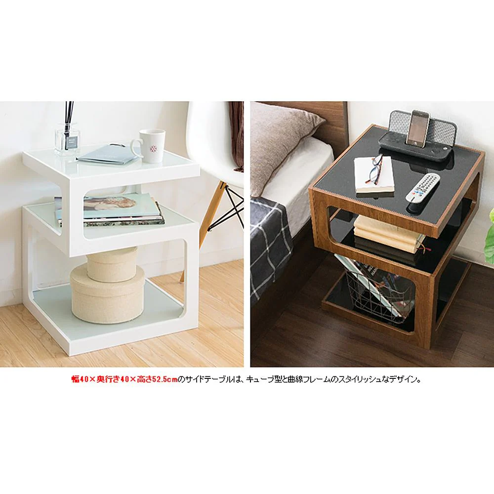 サイドテーブル アルカ ST-403 BR 組立必要【直送品】 返品・キャンセル・他商品と同時購入は不可 - Image 3