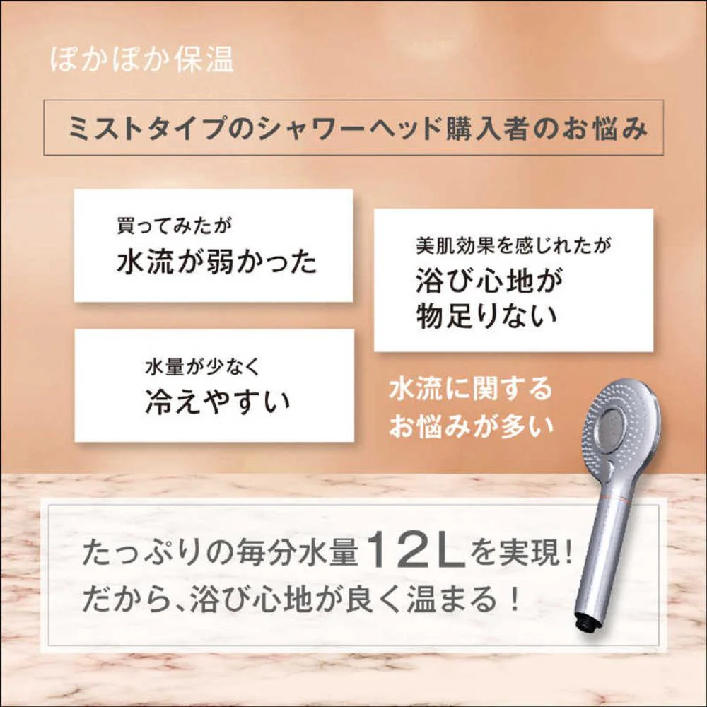 ウルトラファインバブル シャワーヘッド アビリア US120 【直送品】 返品・キャンセル・他商品と同時購入は不可 - Image 9