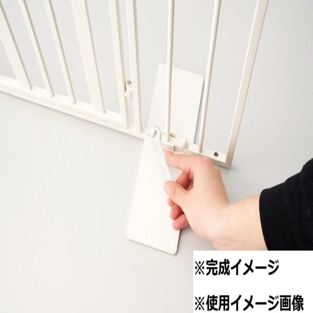 ペットゲート ストライプ 扉タイプ ミルク S23-0651 【直送品】 返品・キャンセル・他商品と同時購入は不可 - Image 4