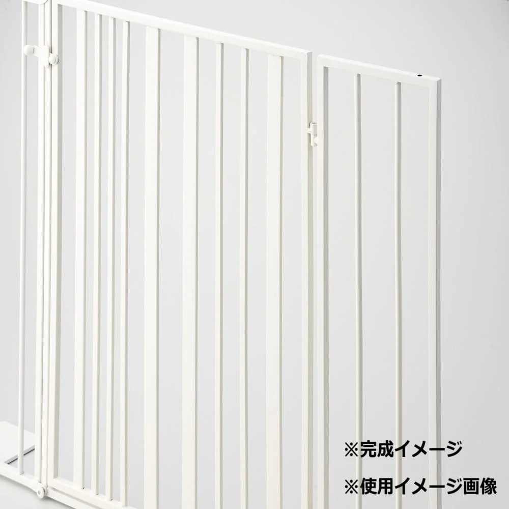 ペットゲート ストライプ 扉タイプ ミルク S23-0651 【直送品】 返品・キャンセル・他商品と同時購入は不可 - Image 5