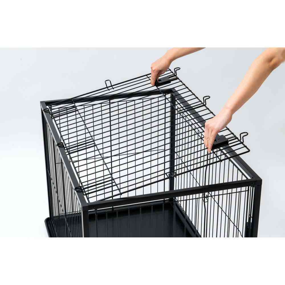 インテリアペットサークル 90-60屋根面 ブラック 【直送品】 返品・キャンセル・他商品と同時購入は不可 - Image 3