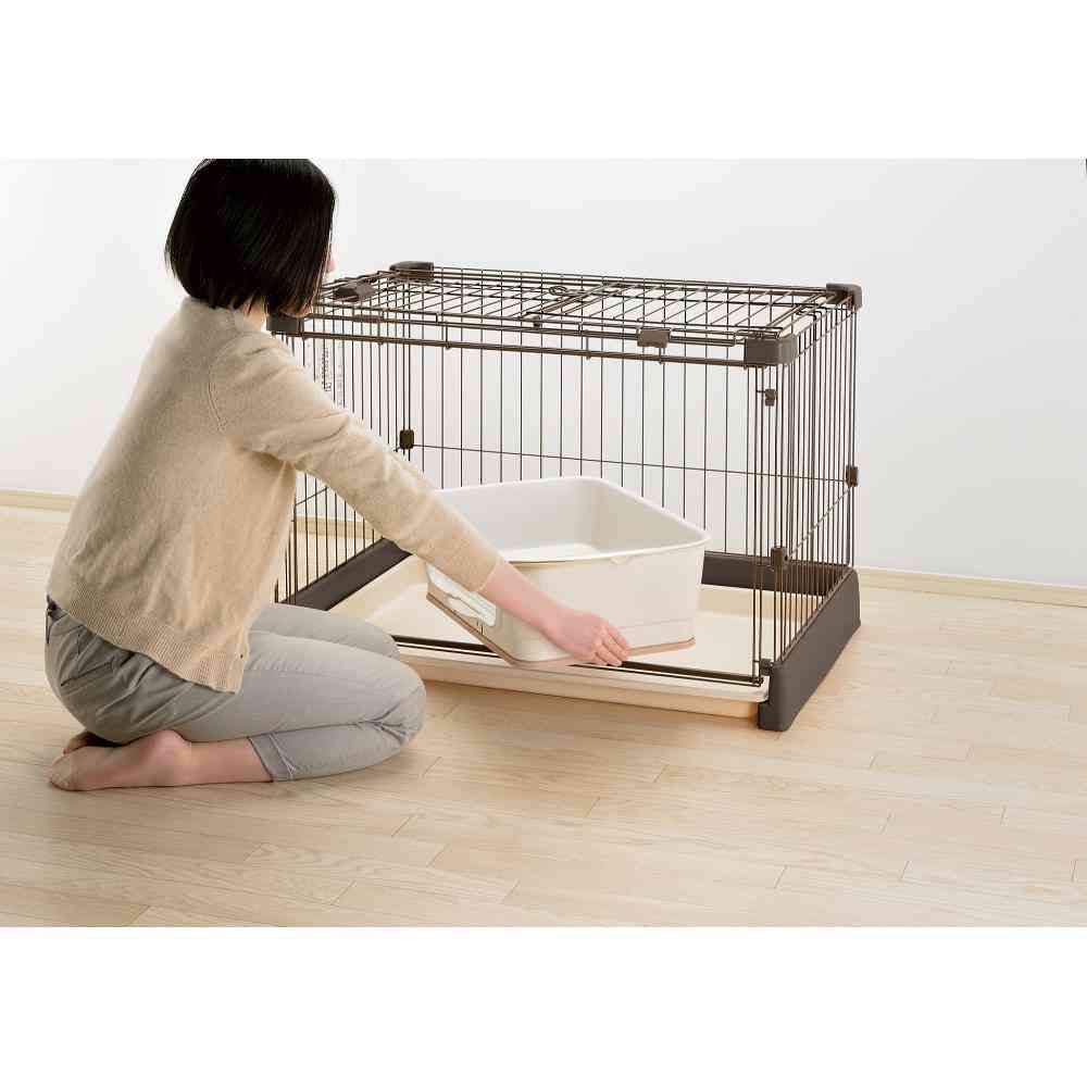 もっとお掃除簡単ペットサークル 90-60 ダークブラウン 【直送品】 返品・キャンセル・他商品と同時購入は不可 - Image 3