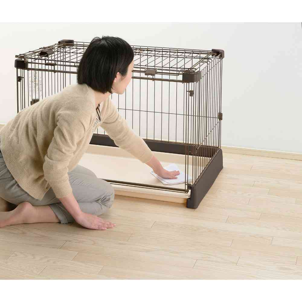もっとお掃除簡単ペットサークル 90-60 ダークブラウン 【直送品】 返品・キャンセル・他商品と同時購入は不可 - Image 4