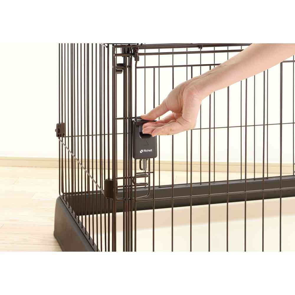 もっとお掃除簡単ペットサークル 90-60 ダークブラウン 【直送品】 返品・キャンセル・他商品と同時購入は不可 - Image 9