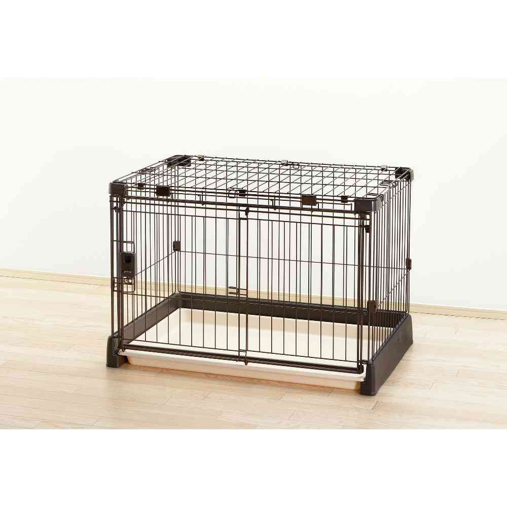 もっとお掃除簡単ペットサークル 90-60 屋根 ダークブラウン 【直送品】 返品・キャンセル・他商品と同時購入は不可 - Image 2