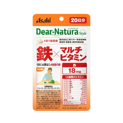 ◆ディアナチュラ 鉄 xマルチビタミン パウチ 20粒 - Image 2