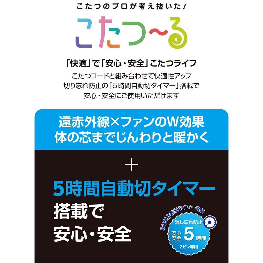 こたつ用取替ヒーター Q500T MSU-501HT(K)【直送品】 返品・キャンセル・他商品と同時購入は不可 - Image 3